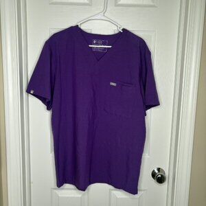 Figs Scrub Top Ultraviolet Men's XL